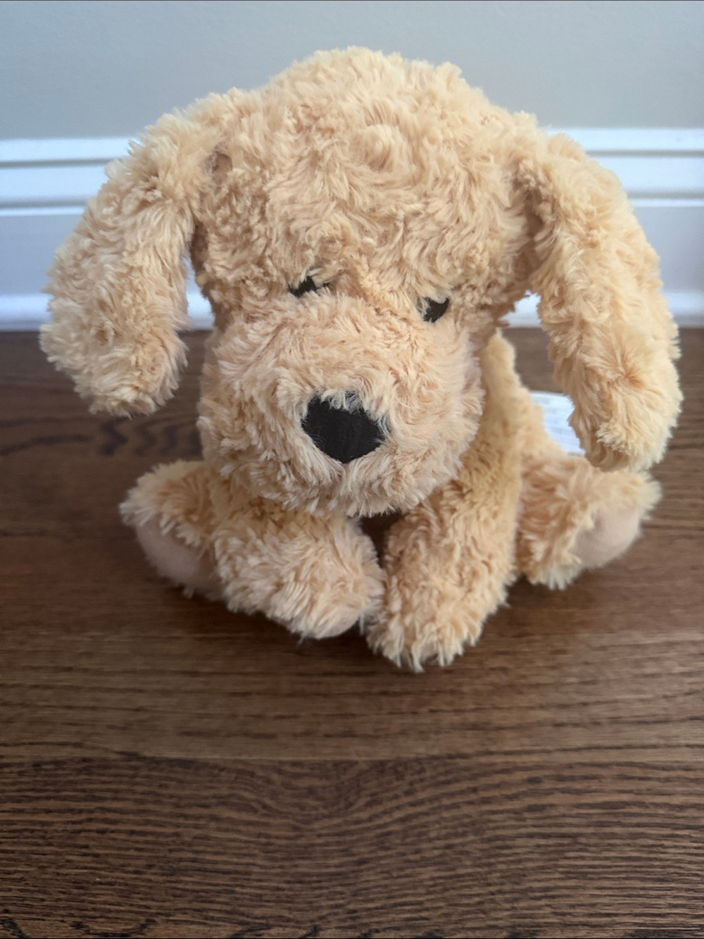 Warmies Plush Tan Puppy Dog Toy - Soft Cuddly Pet Plush